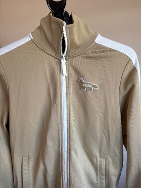 PUMA x Maison Kitsuné Track Jacket Small Beige Fox Logo SS21 2021 Collab